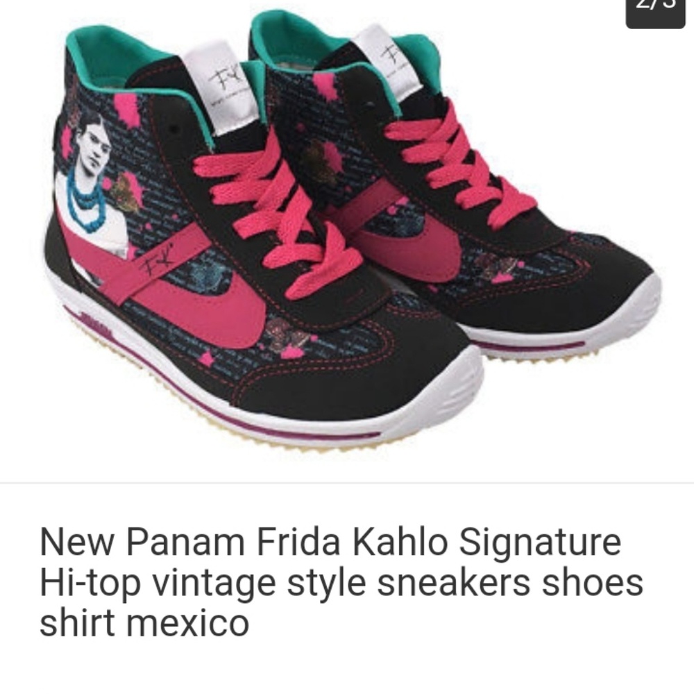 Panam Frida Kahlo signature vintage style sneakers